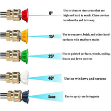 SEAMETAL Car Wash Gun Short Handle High Pressure Washer Gun with 5 Spray Nozzle Tips For Car Washing And Garden Cleaning Tools