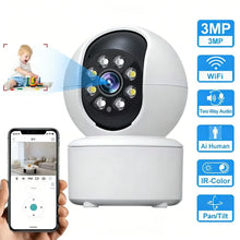 Pet Dog Camera with Phone App, 5G/2.4GHz WiFi Indoor Security Baby Camera, 360° Pan & Tilt, 2-Way Audio, Night Vision 2026New