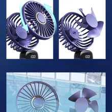 Portable Handheld Personal Rechargeable Fan LED Digital Display 90°Adjustable  Rechargeable Fan , 5 Speed Wind Mini Aromatherapy