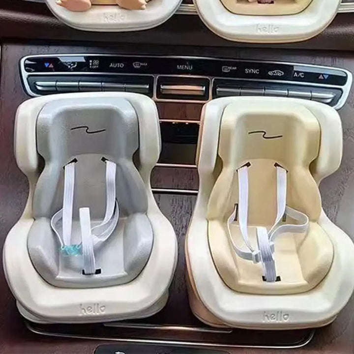 Dolls Accessories For Labubu Mini Plush Car Seat Safety Seat with Car Air Vent Ornament Car Decoration
