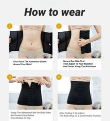 Postpartum Corset Women Body Shapewear Black Belly Band Tummy Slimming Shaping Shaper Flat Belly