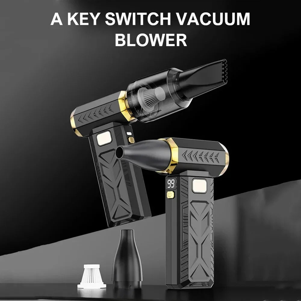 M18 Brushless Turbo Blower Jet Fan 400000RPM Powerful Electric Portable Dust Cleaner 53m/s Type-C Charging Violent Fan