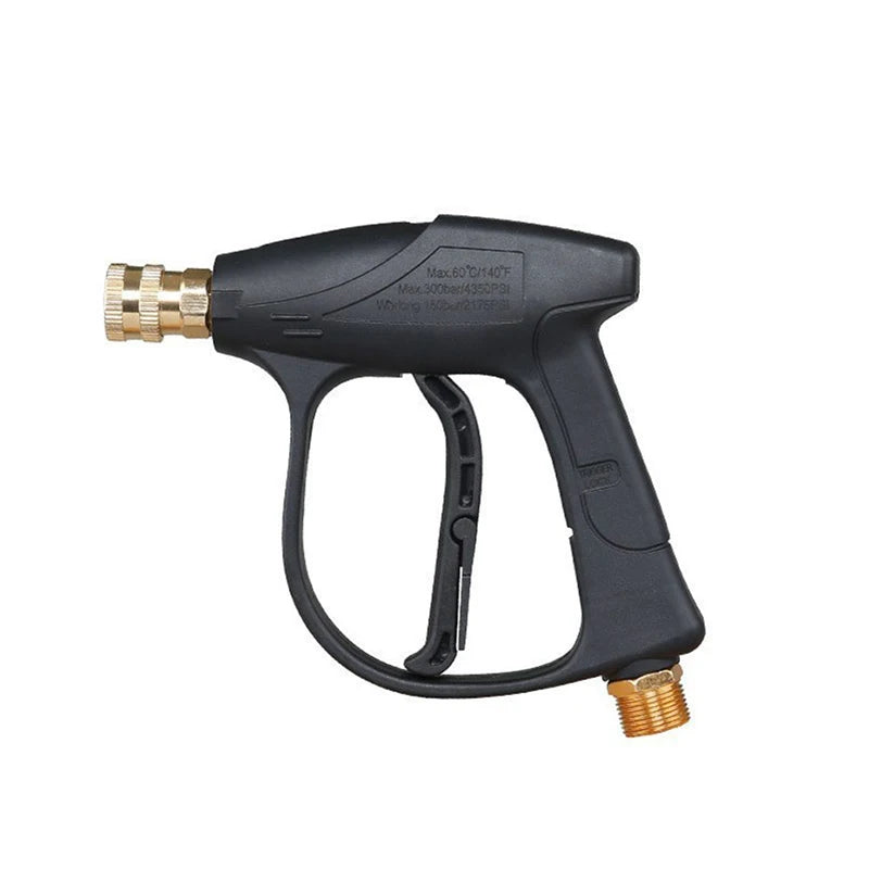 SEAMETAL Car Wash Gun Short Handle High Pressure Washer Gun with 5 Spray Nozzle Tips For Car Washing And Garden Cleaning Tools