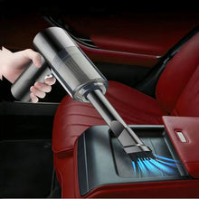 Mini Handheld Car Vacuum Cleaner, Wireless Charging, High Power, Dual Suction & Blower for Car Interior Cleaning