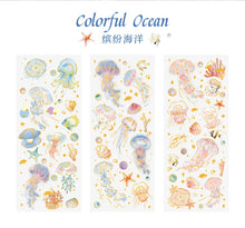 3pcs Kawaii Feather Dragonfly Bird Jellyfish Decorative Stickers Pack Scrapbooking Material Label Diary Phone Journal Planner