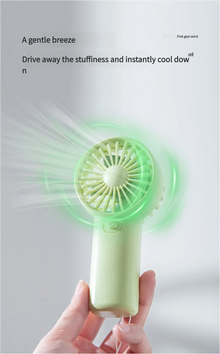 MEET SUN Portable Fan Convenient Creative Small Fan Pocket Hand-held Fan Lightweight AAA Battery Handheld Mini Fan Air Coolers