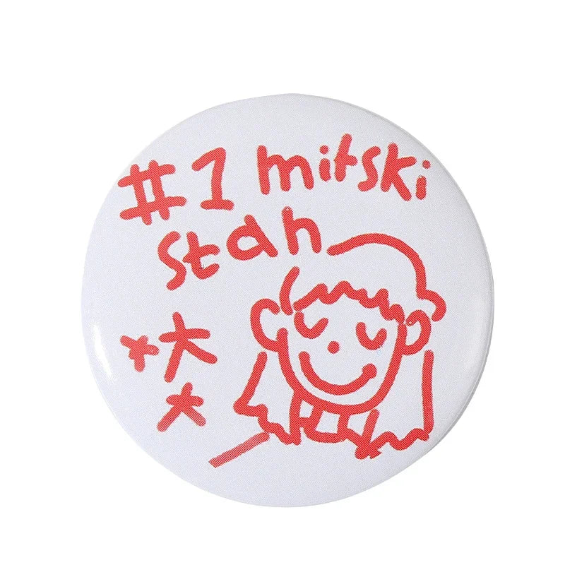 32-75MM Tinplate Pin Button Cartoon Anime Characters Round Icon Collection Brooch Badges Backpack Jewelry Fan Friends Gift