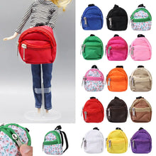 Mini Zipper Doll Backpacks Cute School Bags Doll Backpacks Doll Bags Travel Case Doll Accessories Toy Supplies for Doll Play