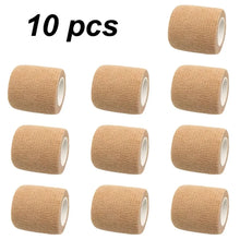 12/10pcs Colorful Sport Self Adhesive Elastic Bandage Wrap Tape Elastoplast For Knee Pad Finger Ankle Palm Aid Kit Pet Tool Warm
