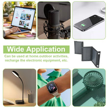 LEAORLD 20W Solar Panel Charger, Foldable Solar Panel Fast Charging, USB Solar Phone Charger, Monocrystalline High Efficiency