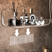 Acrylic Bathroom Shelf Household Toilet Wall Hanging Washstand Perforation-Free Cosmetics Storage Organizer on the Wall