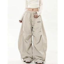 Casual Chic Sweatpant Retro Matching Oversize Women's Wide Leg Pant Low Waist Drawstring Lady Cargo Pants Y2K Hip Hop Streetwear