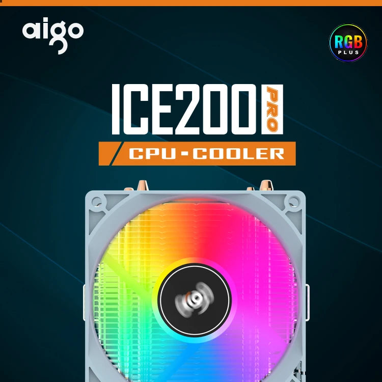 Aigo ICE CPU Cooler 2 4 6 Heat Pipes PC Radiator PWM 3PIN 90mm CPU Cooling Silent Rgb Fan For Intel 1700 1150 1156 1366 1155 AMD