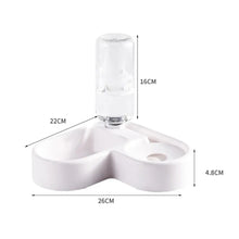 Double Dog and Cat Bowl-Pet and Food Bowl Set with, Pet Feeding Bowl Suitable for Cats and Small Dogs