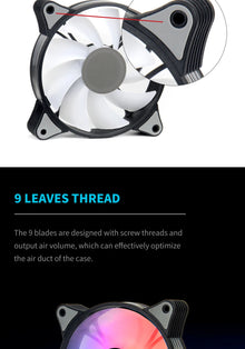 Aigo AR12PRO Computer Case Fan Ventoinha PC Unlimited Space 120mm RGB Fan 4pin PWM CPU Cooling Fan 3pin5v Argb 12cm Ventilador