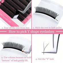 FADVAN YY Shape 6-15mm Lashes 2D 0.07/0.05mm Faux Mink C/D Curl Natural Soft Brazilian Premade Volume Fan Eyelashes Extension