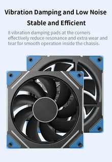 TEUCER Prism  ARGB PC Fan 12cm Computer Case Fan Kit Water Cooler 4pin PWM 5V 3PIN Cooling Fans