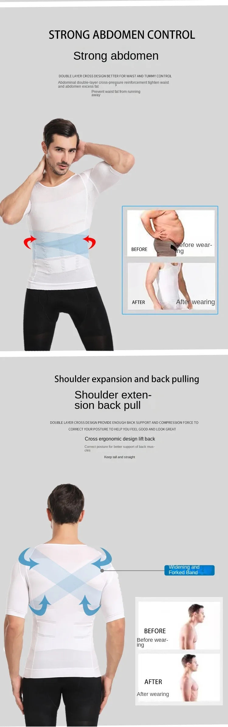 INSELLE Men Body Shaper Slimming Compression Vest Undershirt Seamless Waist Trainer Tank Top Belly Control Weight Loss Shapewear