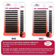 FADVAN 5D-W Shaped 0.07 D Curl Eyelash Extensions Natural Faux Mink Lash Soft Light Professional Premade Volume Fan Eyelashes